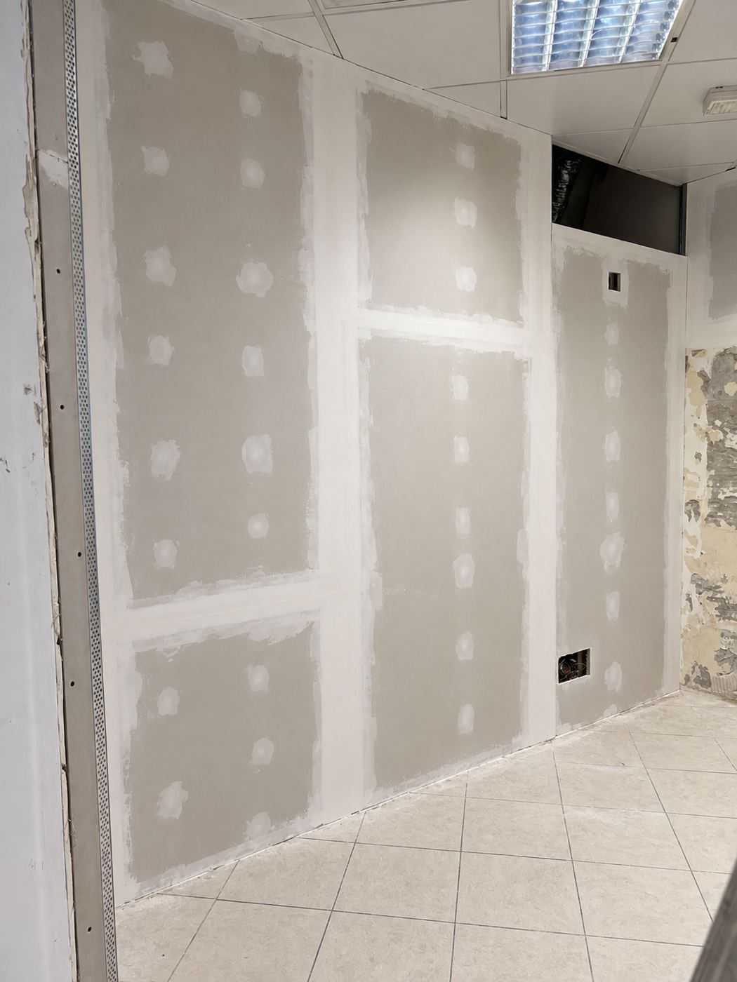Cartongesso stuccato